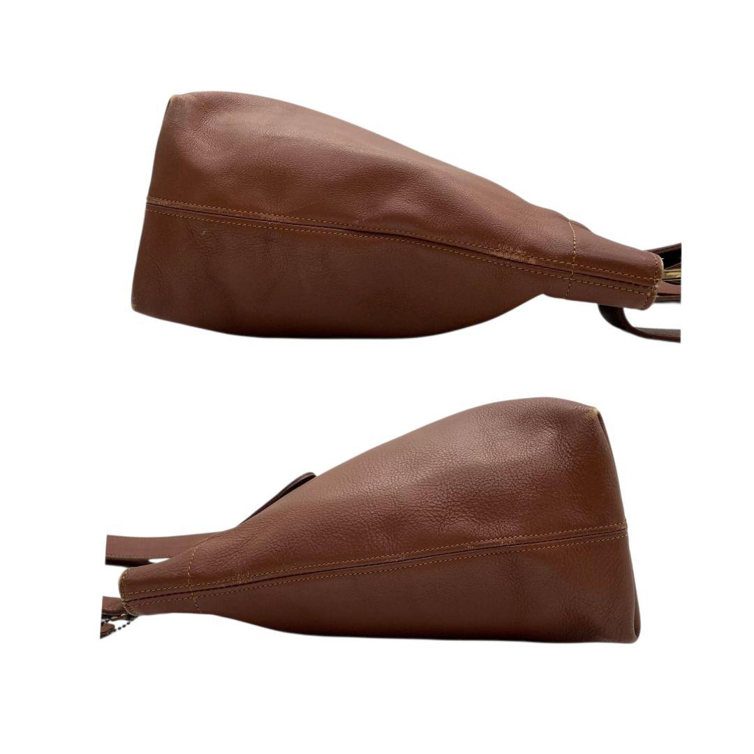 COACH コーチ トートバッグ ブラウン 茶 オールドコーチ ワンショル レザー 本革 A4収納 肩掛け可 ゴールド金具 ロゴタグ ハンドバッグ 4140 T7 高級感 ヴィンテージ