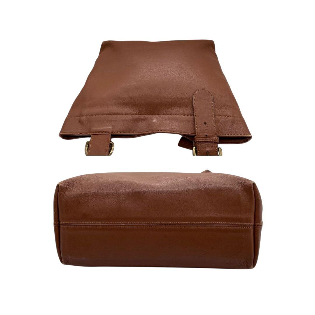 COACH コーチ トートバッグ ブラウン 茶 オールドコーチ ワンショル レザー 本革 A4収納 肩掛け可 ゴールド金具 ロゴタグ ハンドバッグ 4140 T7 高級感 ヴィンテージ