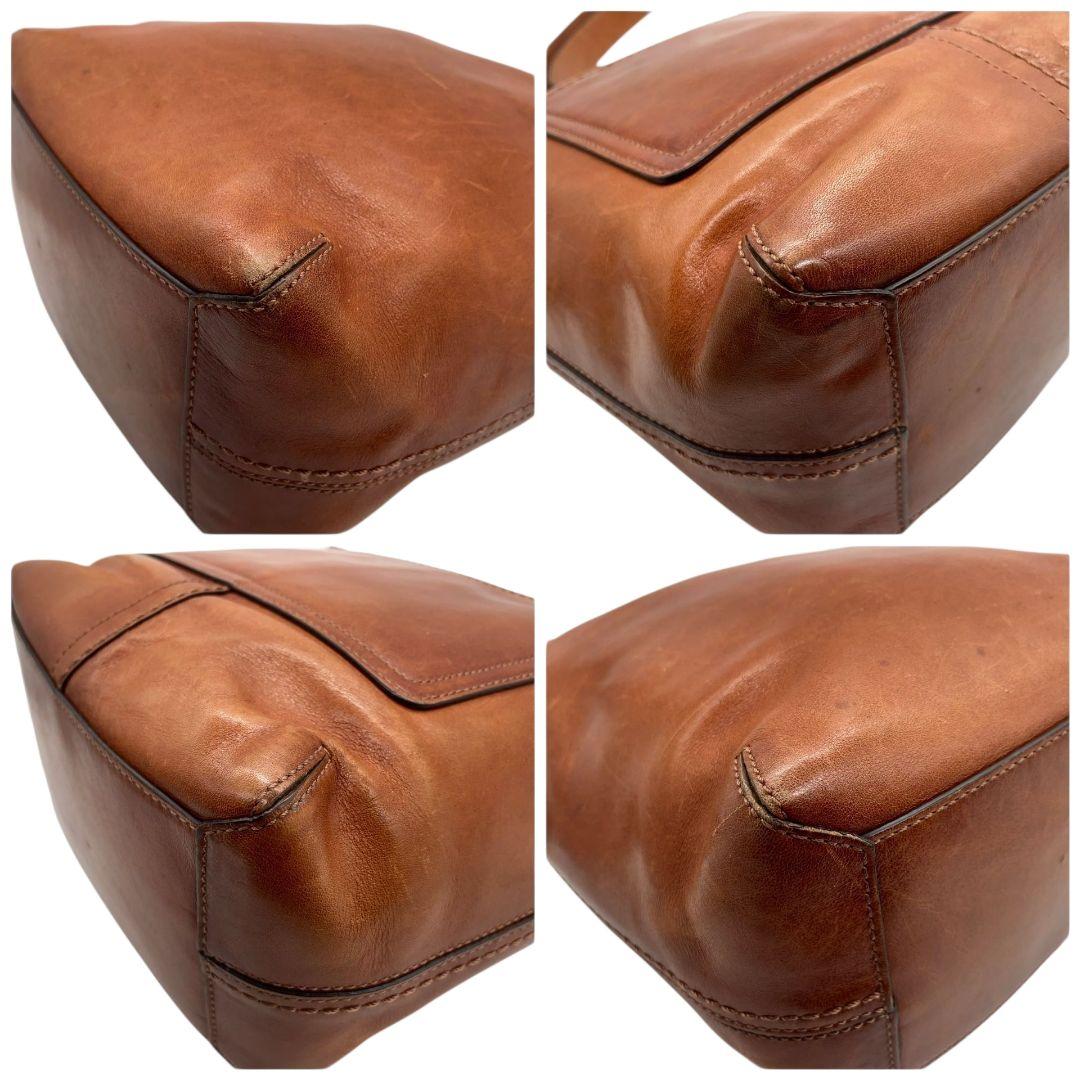 コーチ ショルダーバッグ 茶 ブラウン ホーボー レザー 本革 斜め掛け可 ゴールド金具 ロゴタグ ロゴ トートバッグ ハンドバッグ 高級感 COACH 12376 s16