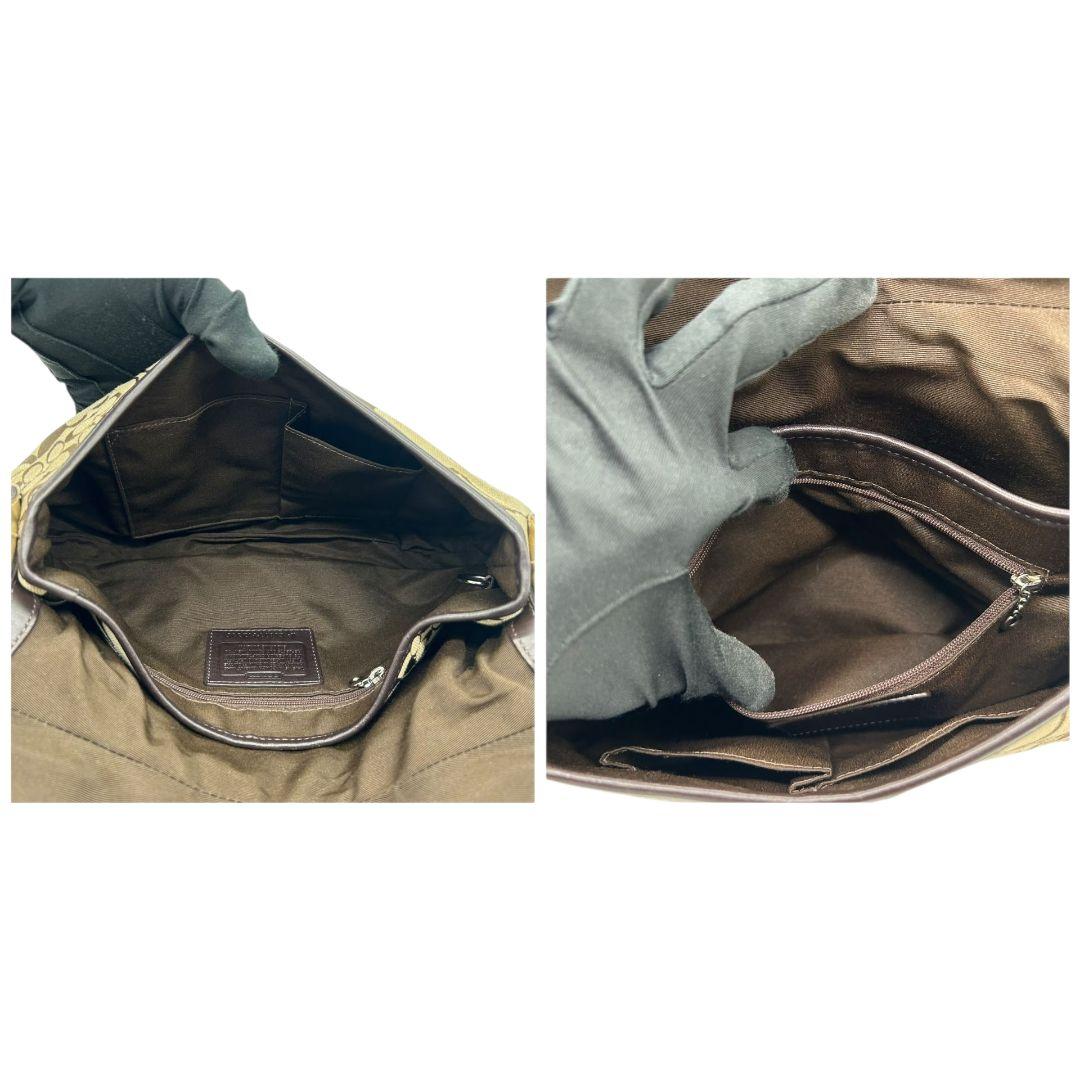 美品 コーチ COACH ハンドバッグ パッチワーク シグネチャー ホーボー ワンショルダー トートバッグ ブラウン 茶 シルバー金具 ロゴタグ 肩掛け可 G0871-F12316 s16