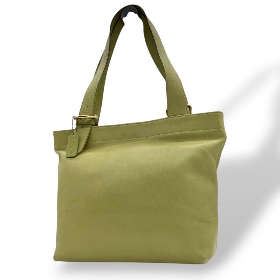 COACH コーチ トートバッグ レガシー グリーン レザー 本革 ワンショルダー A4収納 肩掛け可 ハンドバッグ u5