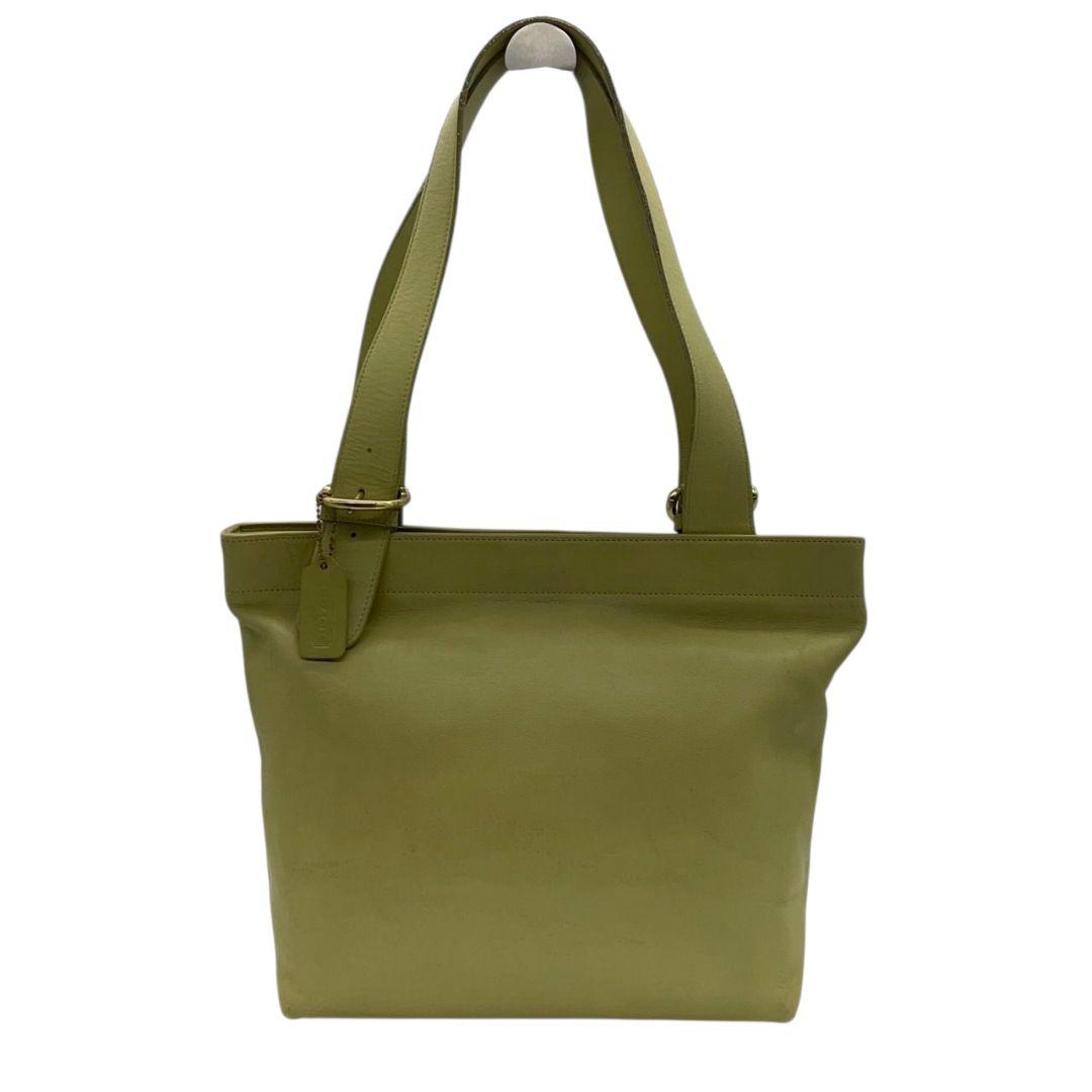 COACH コーチ トートバッグ レガシー グリーン レザー 本革 ワンショルダー A4収納 肩掛け可 ハンドバッグ u5