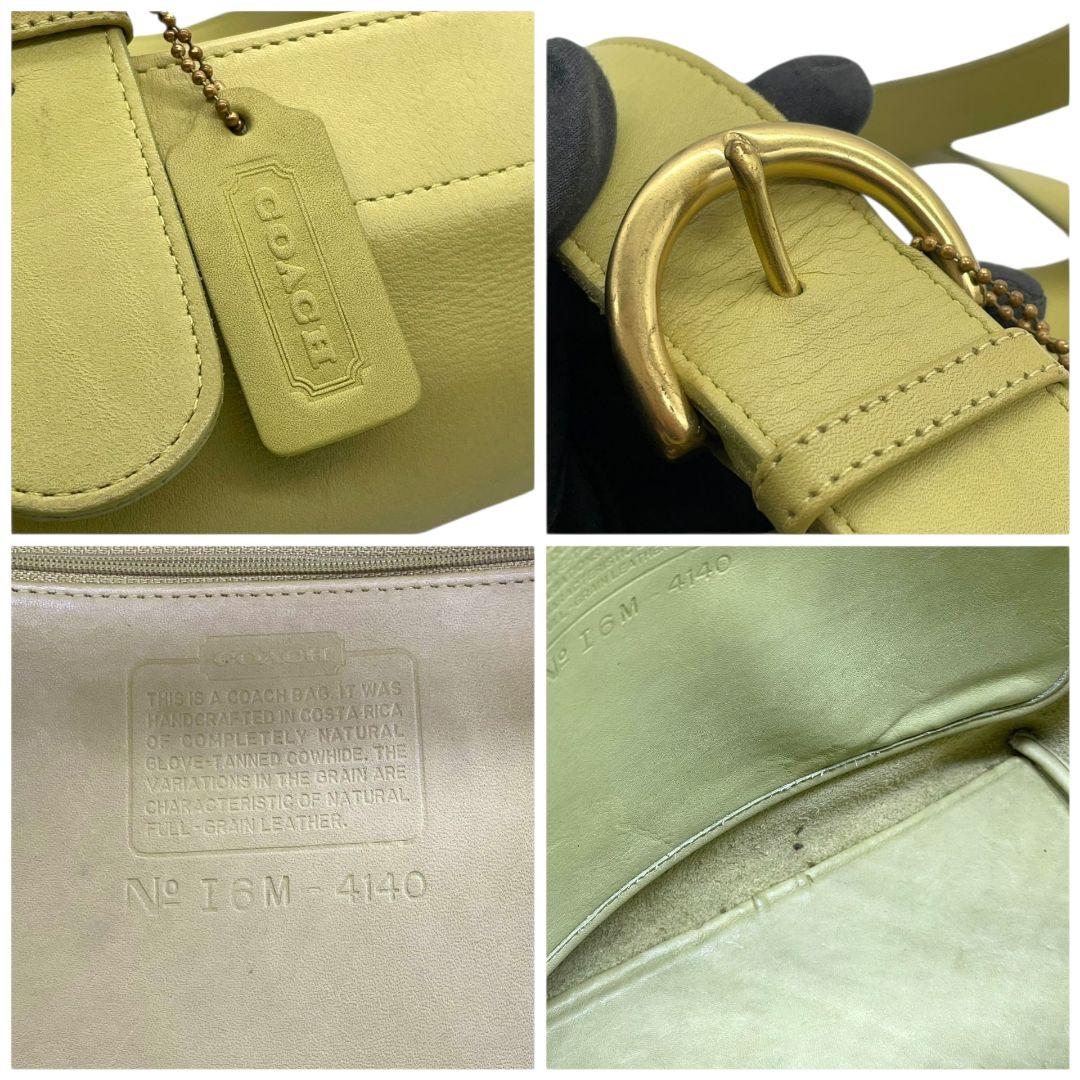 COACH コーチ トートバッグ レガシー グリーン レザー 本革 ワンショルダー A4収納 肩掛け可 ハンドバッグ u5