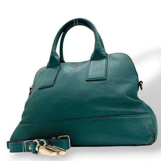 ケイトスペード kate spade ハンドバッグ 2WAY ショルダーバッグ グリーン レザー 本革 ロゴ ゴールド金具 A4収納 斜め掛け可 s11 トートバッグ