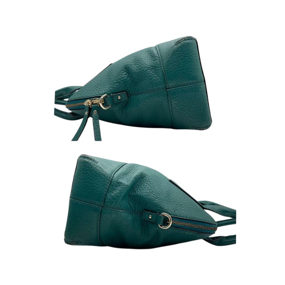 ケイトスペード kate spade ハンドバッグ 2WAY ショルダーバッグ グリーン レザー 本革 ロゴ ゴールド金具 A4収納 斜め掛け可 s11 トートバッグ