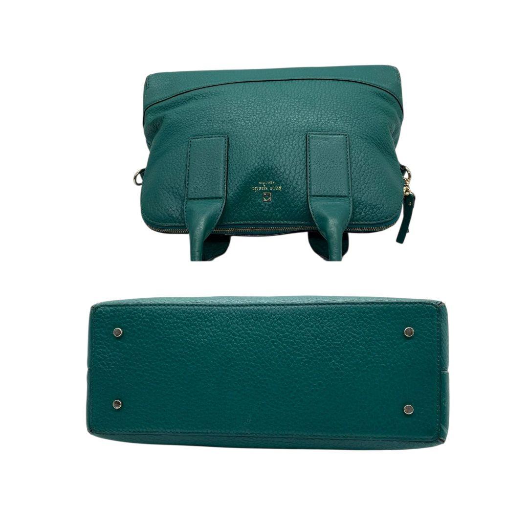 ケイトスペード kate spade ハンドバッグ 2WAY ショルダーバッグ グリーン レザー 本革 ロゴ ゴールド金具 A4収納 斜め掛け可 s11 トートバッグ