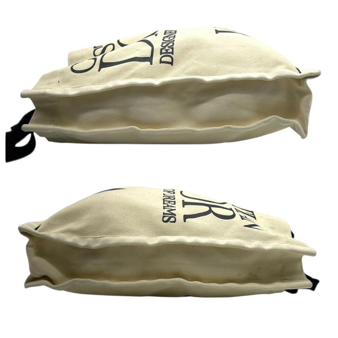 ディオール　トートバッグ　白　デカロゴ　V&A　キャンバス　黒　A4収納　T7　ハンドバッグ　ホワイト　ブラック　肩掛け可　Christian Dior