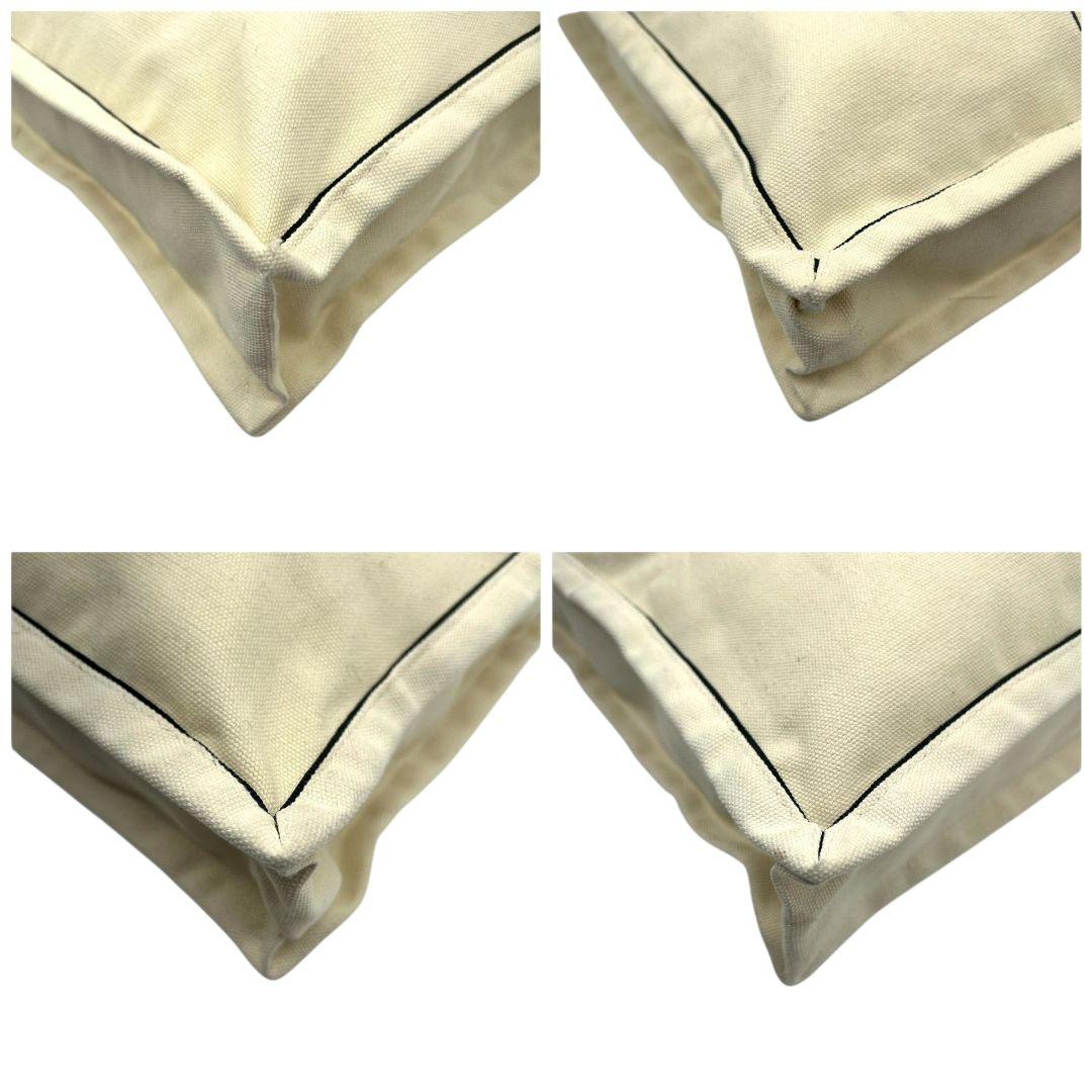 ディオール　トートバッグ　白　デカロゴ　V&A　キャンバス　黒　A4収納　T7　ハンドバッグ　ホワイト　ブラック　肩掛け可　Christian Dior