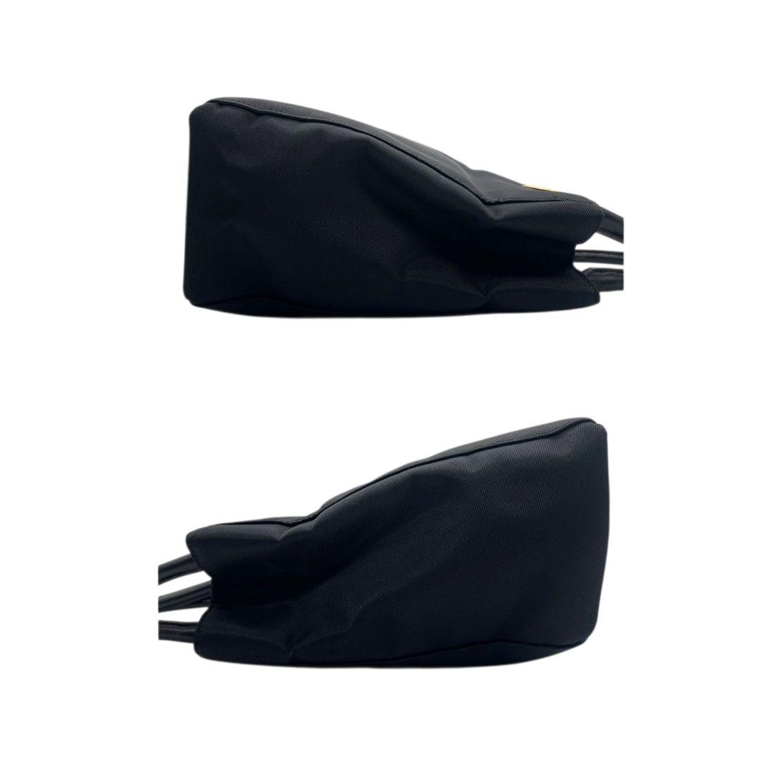 マリクレール　ハンドバッグ　黒　ロゴ　キャンバス　レザー　ゴールド金具　s23　トートバッグ　ブラック　本革　marie claire