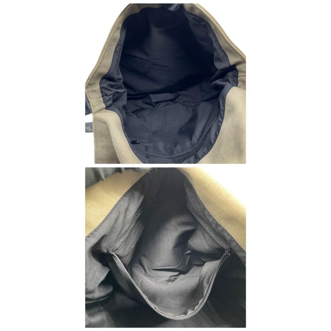 エンポリオアルマーニ　ショルダーバッグ　緑　ブランドロゴ　フラップ　A4収納　T6　キャンバス　斜め掛け可　グリーン　ブラック　黒　EMPORIO ARMANI　オシャレ　本物保証　鑑定済　スピード発送