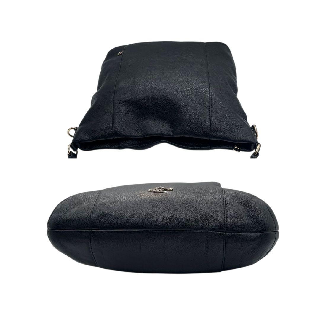 コーチ ショルダーバッグ 黒 ブラック A4収納可 2way レザー 本革 トートバッグ ハンドバッグ ワンショルダー 斜め掛け可 ゴールド金具 ロゴ COACH F34511 s23