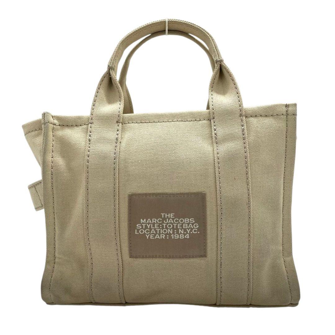 マークジェイコブス トートバッグ ベージュ ザトートバッグ 2way ハンドバッグ ショルダーバッグ 斜め掛け可 シルバー金具 キャンバス MARC JACOBS T6 人気モデル 上品