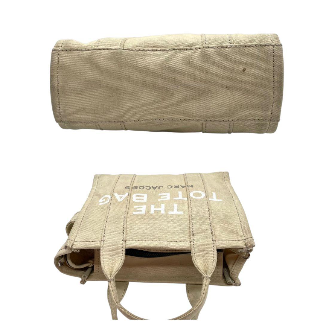 マークジェイコブス トートバッグ ベージュ ザトートバッグ 2way ハンドバッグ ショルダーバッグ 斜め掛け可 シルバー金具 キャンバス MARC JACOBS T6 人気モデル 上品