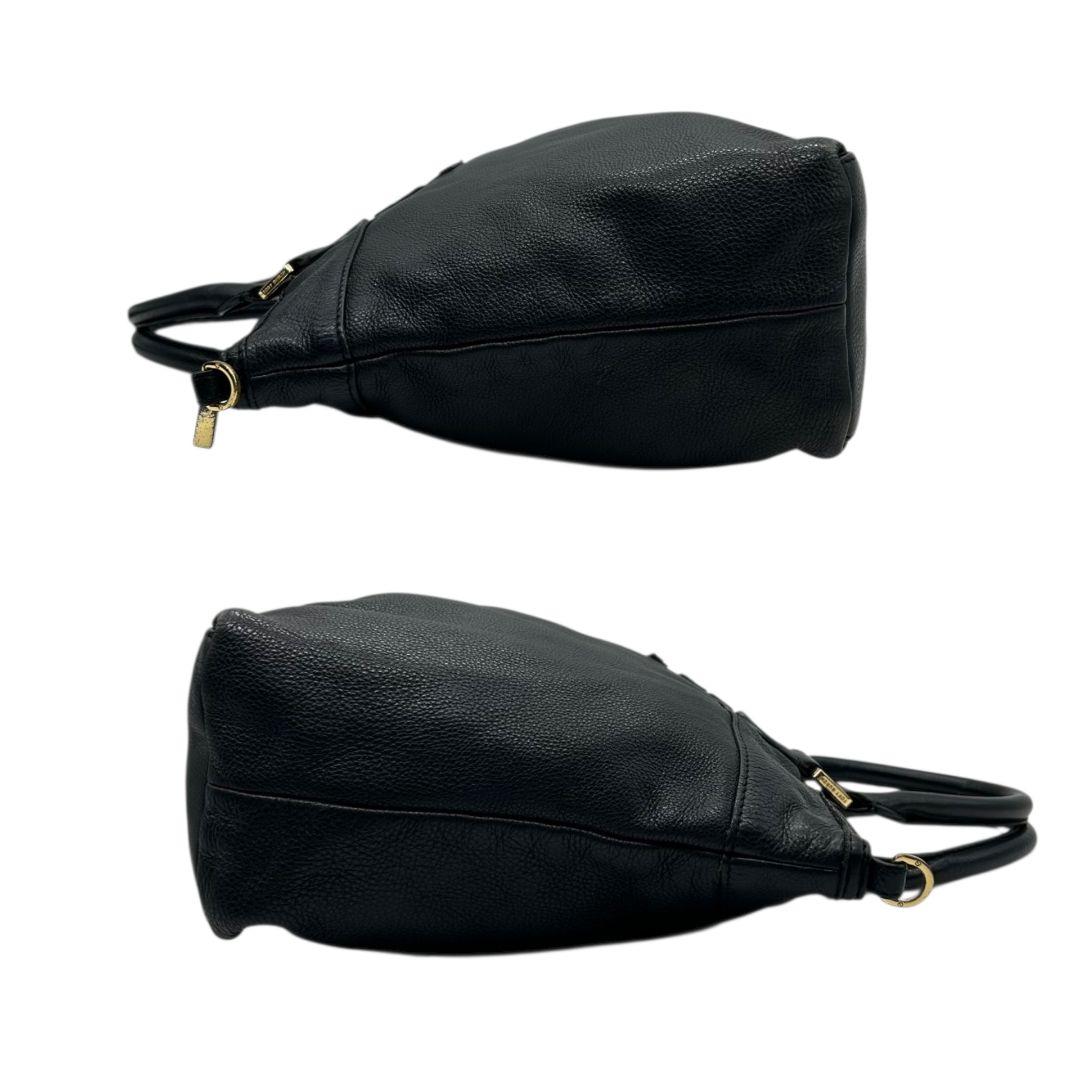 トリーバーチ ハンドバッグ 黒 2way A4収納 レザー 本革 斜め掛け可 ショルダーバッグ トートバッグ ブラック ゴールド金具 ロゴプレート TORY BURCH N 上品 高級感