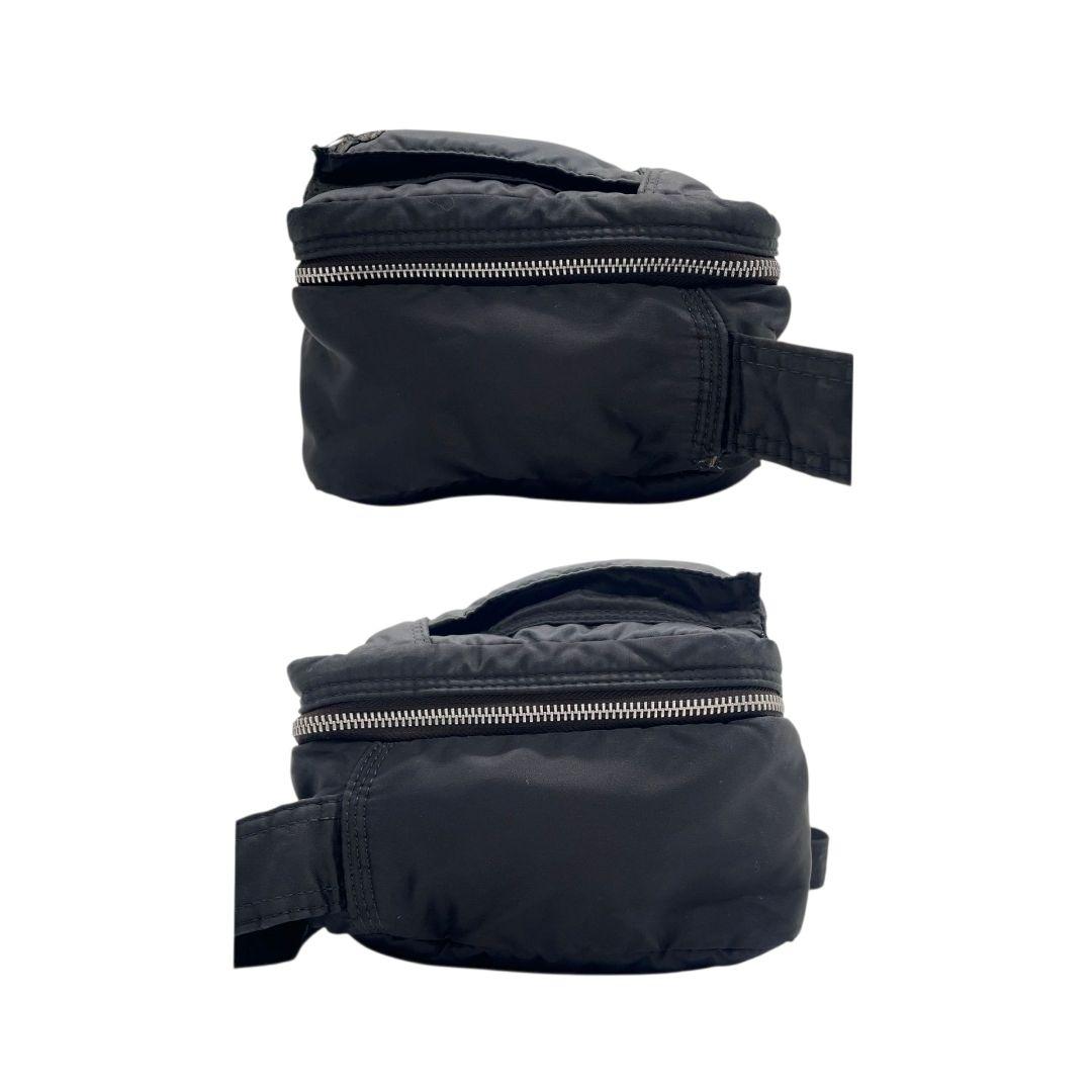 ポーター ショルダーバッグ 黒 タンカー 2way 吉田カバン ナイロン T2 ハンドバッグ トートバッグ ブラック 斜め掛け可 シルバー金具 ロゴタグ PORTER