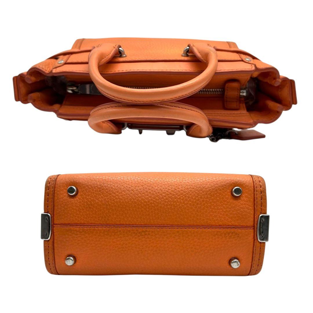 コーチ ハンドバッグ オレンジ スワッガー 2way レザー 本革 斜め掛け可 自立可 ショルダーバッグ トートバッグ シルバー金具 ロゴタグ s35 35798 COACH 上品 高級感