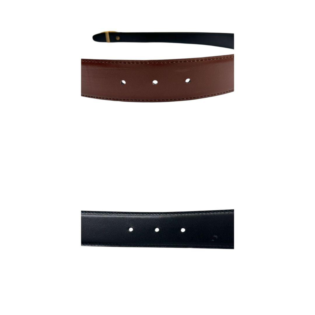 グッチ ベルト 茶 ブラウン インターロッキングG Gロゴバックル PX-3 本革 レザー ゴールド金具 高級 ブランド メンズ 036.194.0956 GUCCI