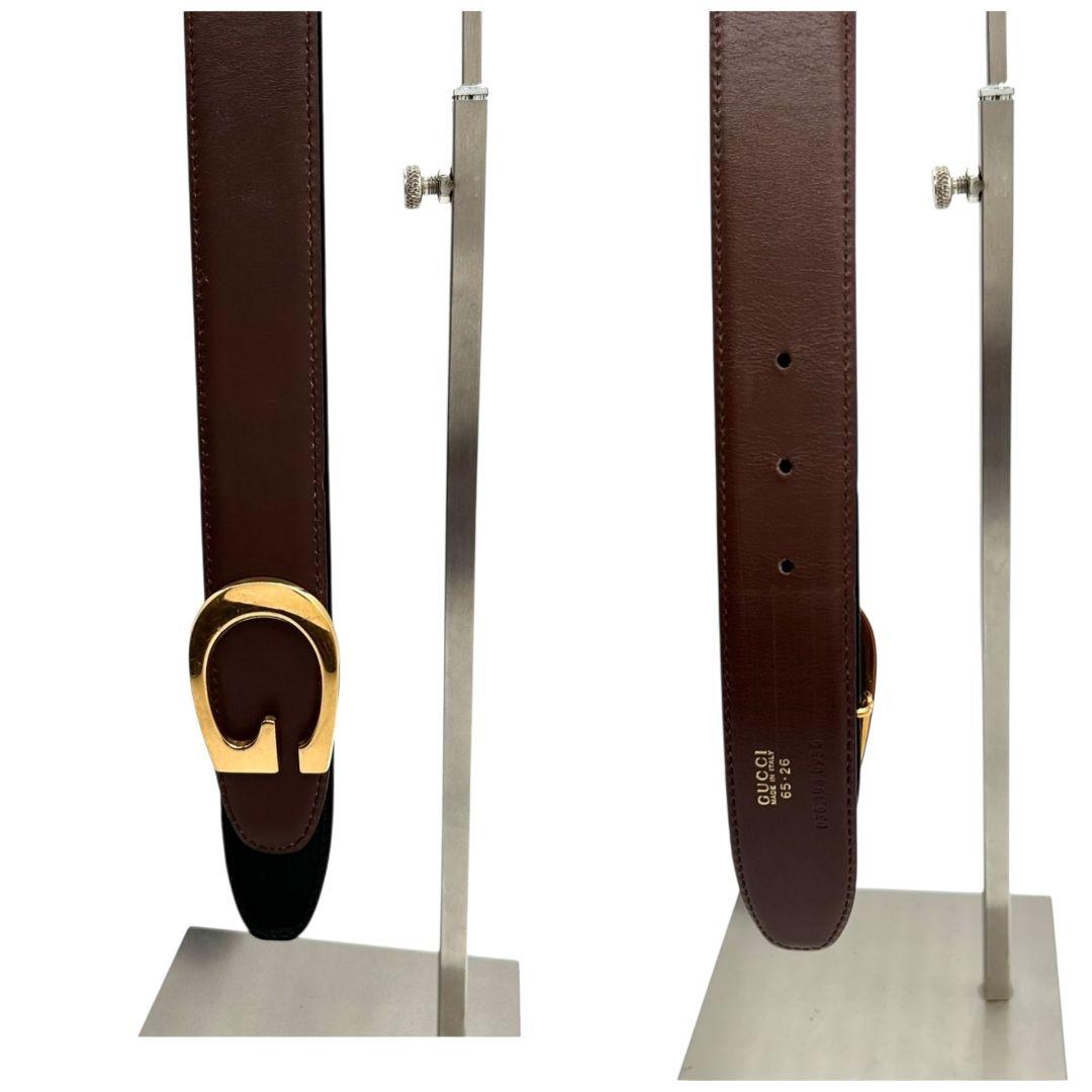 グッチ ベルト 茶 ブラウン インターロッキングG Gロゴバックル PX-3 本革 レザー ゴールド金具 高級 ブランド メンズ 036.194.0956 GUCCI