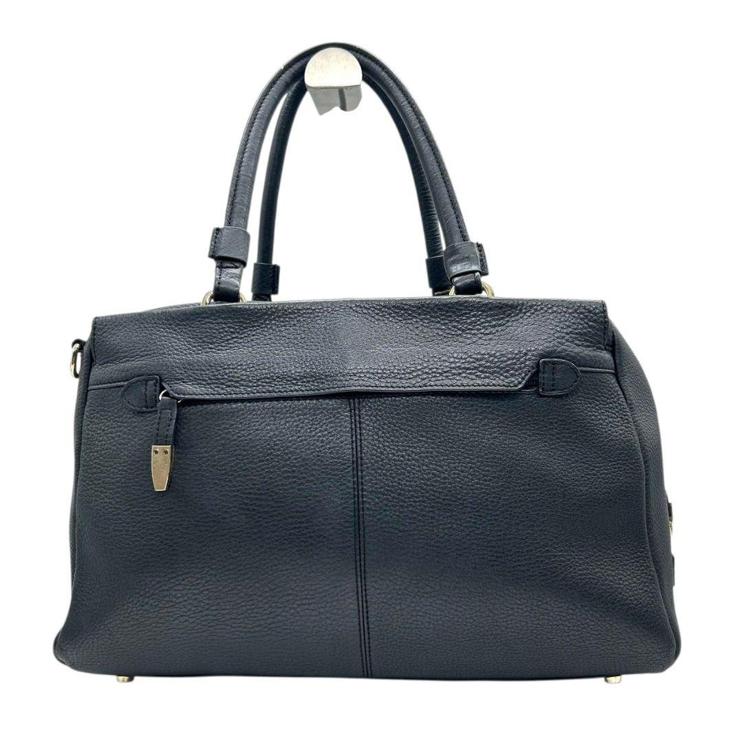 トプカピ ハンドバッグ 紺 ネイビー A4収納可 2way レザー 本革 トートバッグ ショルダーバッグ ワンショルダー 斜め掛け可 ゴールド金具 TOPKAPI s45