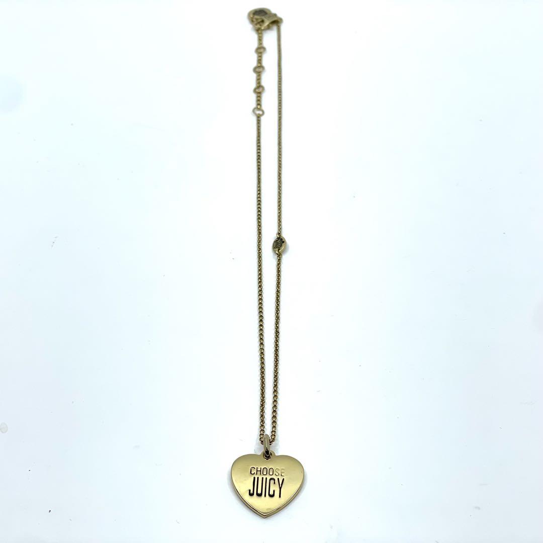 極美品 ジューシークチュール JUCYCOUTURE ネックレス ゴールド ハート ヴィンテージ ビンテージ クリスタル ストーン レア 稀少 ロック系