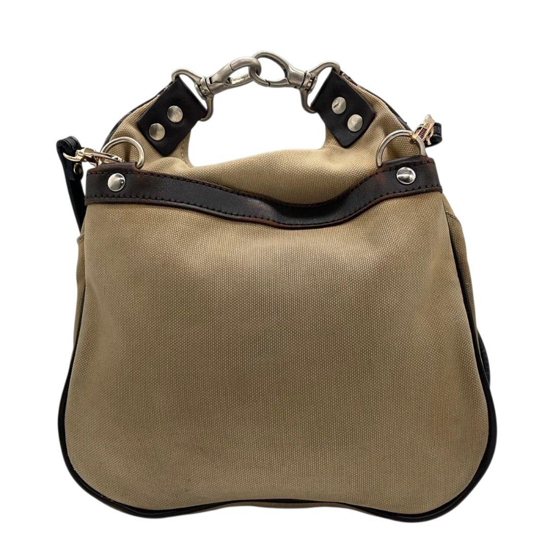 バーバリーブラックレーベル BURBERRY BLACK LABEL ショルダーバッグ 斜め掛け可 ベージュ ブラウン ブラック キャンバス レザー 本革 ロゴプレート メンズ