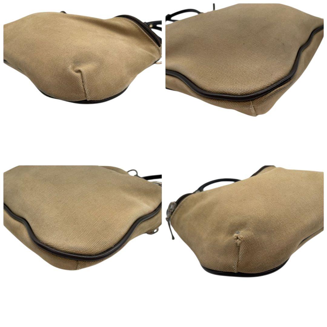 バーバリーブラックレーベル BURBERRY BLACK LABEL ショルダーバッグ 斜め掛け可 ベージュ ブラウン ブラック キャンバス レザー 本革 ロゴプレート メンズ