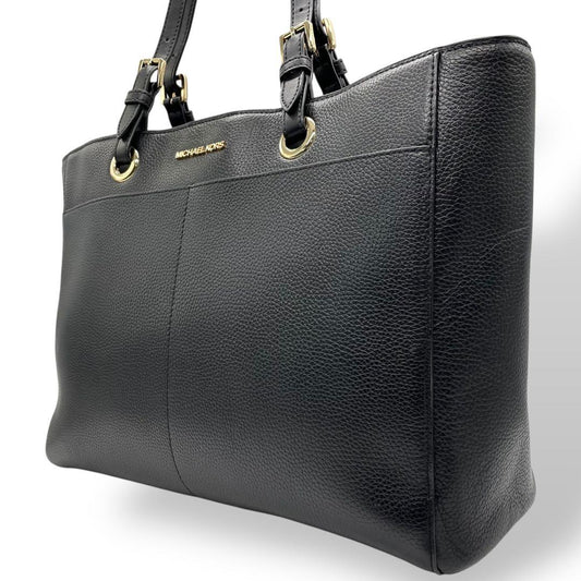 マイケルコース レザー トートバッグ ビジネス A4収納可 ブラック ゴールド金具 ロゴ刻印 ワンショルダー 肩掛け可 大容量 メンズ レディース MICHAEL KORS