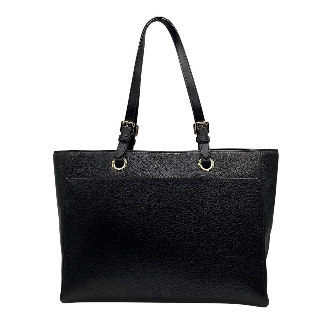 マイケルコース レザー トートバッグ ビジネス A4収納可 ブラック ゴールド金具 ロゴ刻印 ワンショルダー 肩掛け可 大容量 メンズ レディース MICHAEL KORS