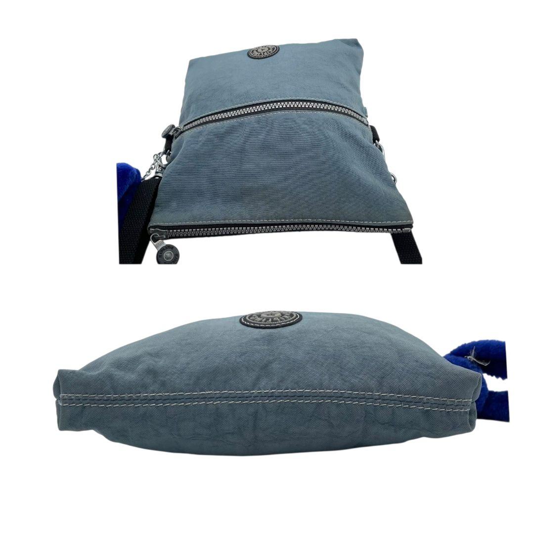 キプリング Kipling ショルダーバッグ 青 ブルー ナイロン ロゴ チャーム付き 斜め掛け可 s6 レディース