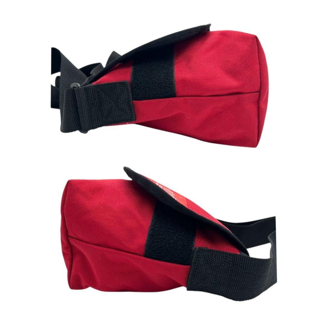 マンハッタンポーテージ ショルダーバッグ 赤 フラップ 斜め掛け可 s69 ナイロン ブランドロゴ レッド ManhattanPortage 斜めがけ クロスボディ バッグ 軽量 通勤 通学