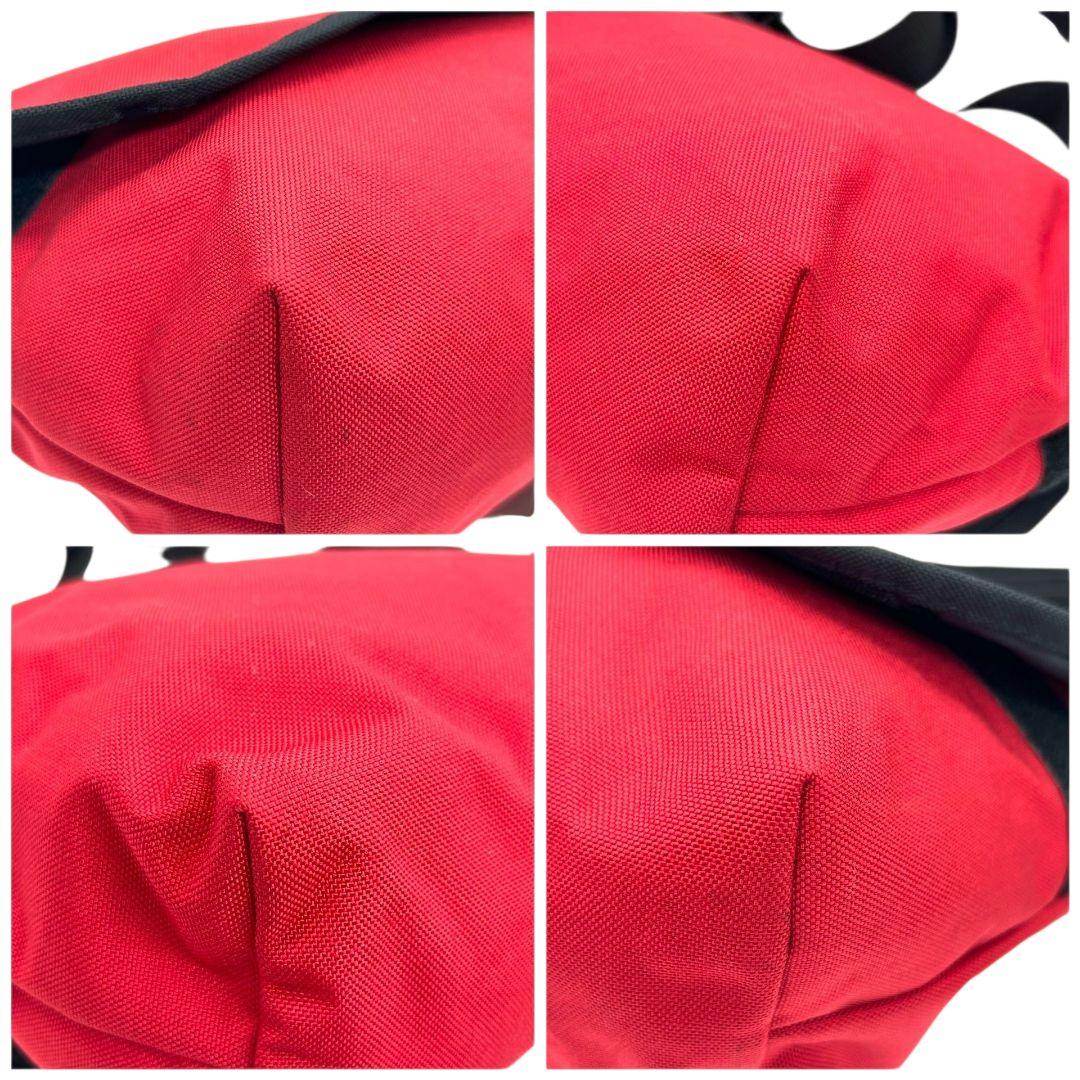 マンハッタンポーテージ ショルダーバッグ 赤 フラップ 斜め掛け可 s69 ナイロン ブランドロゴ レッド ManhattanPortage 斜めがけ クロスボディ バッグ 軽量 通勤 通学