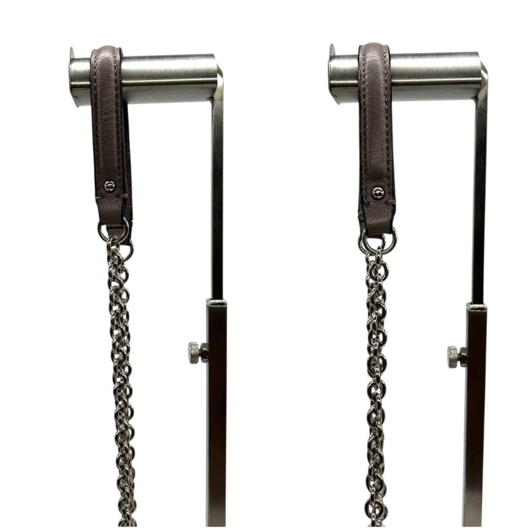 コーチ ショルダーバッグ グレー チェーン ターンロック s23 レザー 本革 フラップ シルバー金具 COACH 斜め掛け可 クロスボディ バッグ レディース エレガント スタイリッシュ