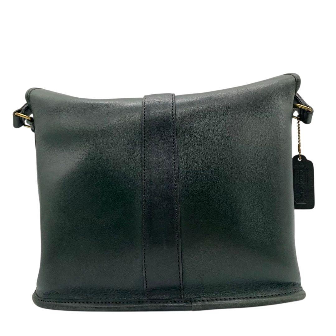 コーチ ショルダーバッグ 緑 オールドコーチ ターンロック レザー s46 本革 8122 斜め掛け可 自立可 グリーン ゴールド金具 ロゴタグ COACH ヴィンテージ クラシック