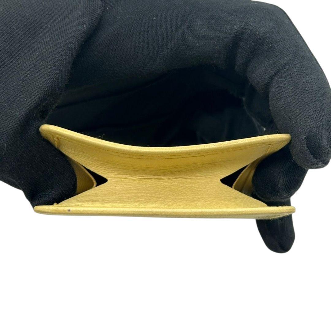 美品 ロエベ LOEWE 眼鏡ケース 黄 イエロー アナグラム レザー 本革 w3 小物入れ ポーチ 高級 ブランド レディース メンズ