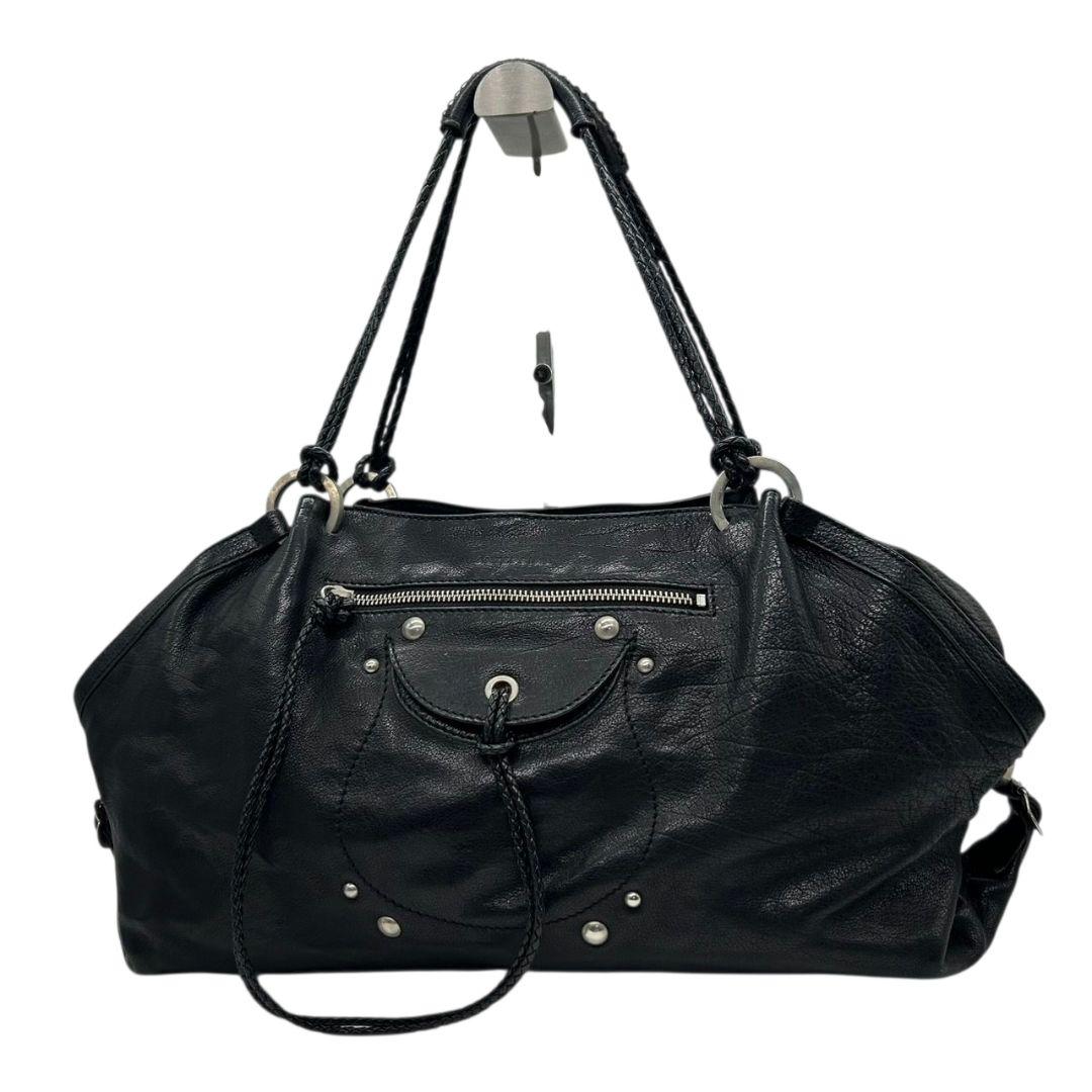 アンテプリマ　ハンドバッグ　黒　スタッズ　ワンショルダー　編み込み　本革　トートバッグ　レザー　A4収納　肩掛け可　肩かけ可　ブラック　シルバー金具　ANTEPRIMA　s39