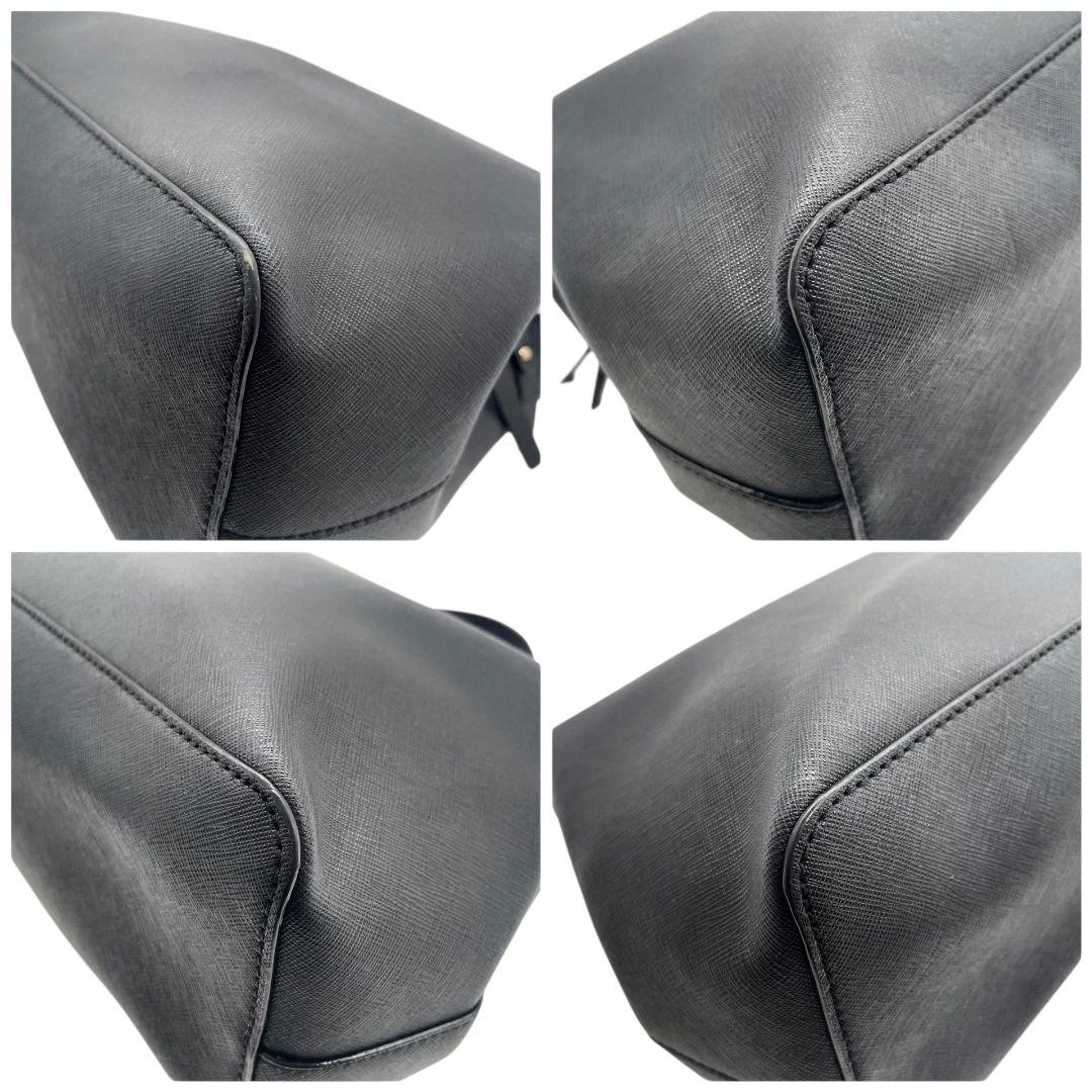 ケイトスペード ハンドバッグ ローレルウェイ エヴァンジェリー サッチェル 黒 レザー u10 トートバッグ ブラック ゴールド金具 本革 Kate spade