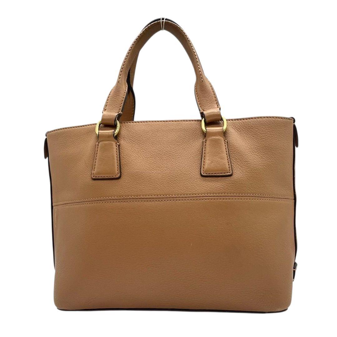 コールハーン ハンドバッグ 茶 ブラウン 編み込み 2way 斜め掛け可 ショルダーバッグ トートバッグ レザー 本革 ゴールド金具 s22 COLE HAAN 高級 おしゃれ