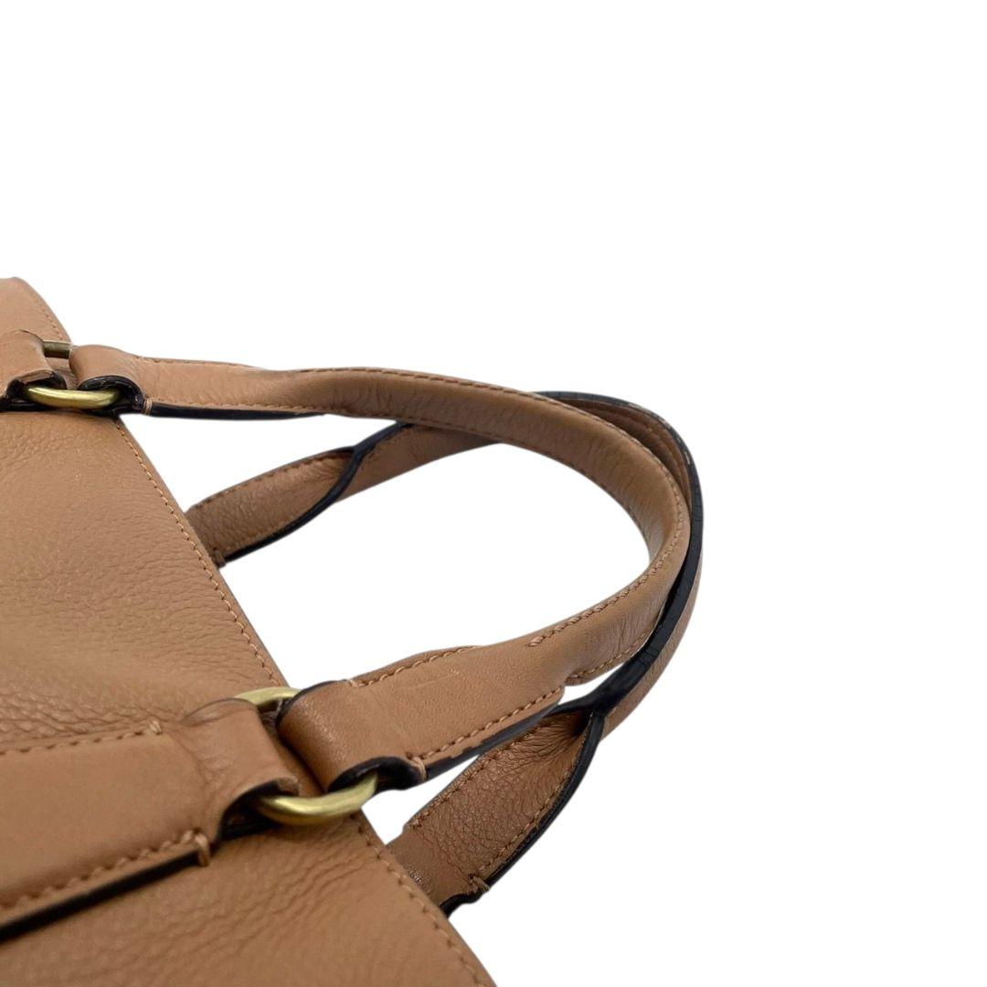 コールハーン ハンドバッグ 茶 ブラウン 編み込み 2way 斜め掛け可 ショルダーバッグ トートバッグ レザー 本革 ゴールド金具 s22 COLE HAAN 高級 おしゃれ