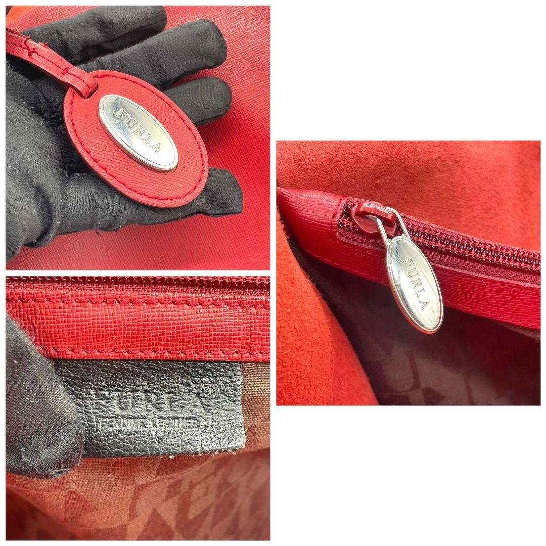 フルラ トートバッグ 赤 レッド A4収納 レザー 本革 ハンドバッグ s10 FURLA 高級 ブランド レディース ビジネス 通勤 おしゃれ シンプル