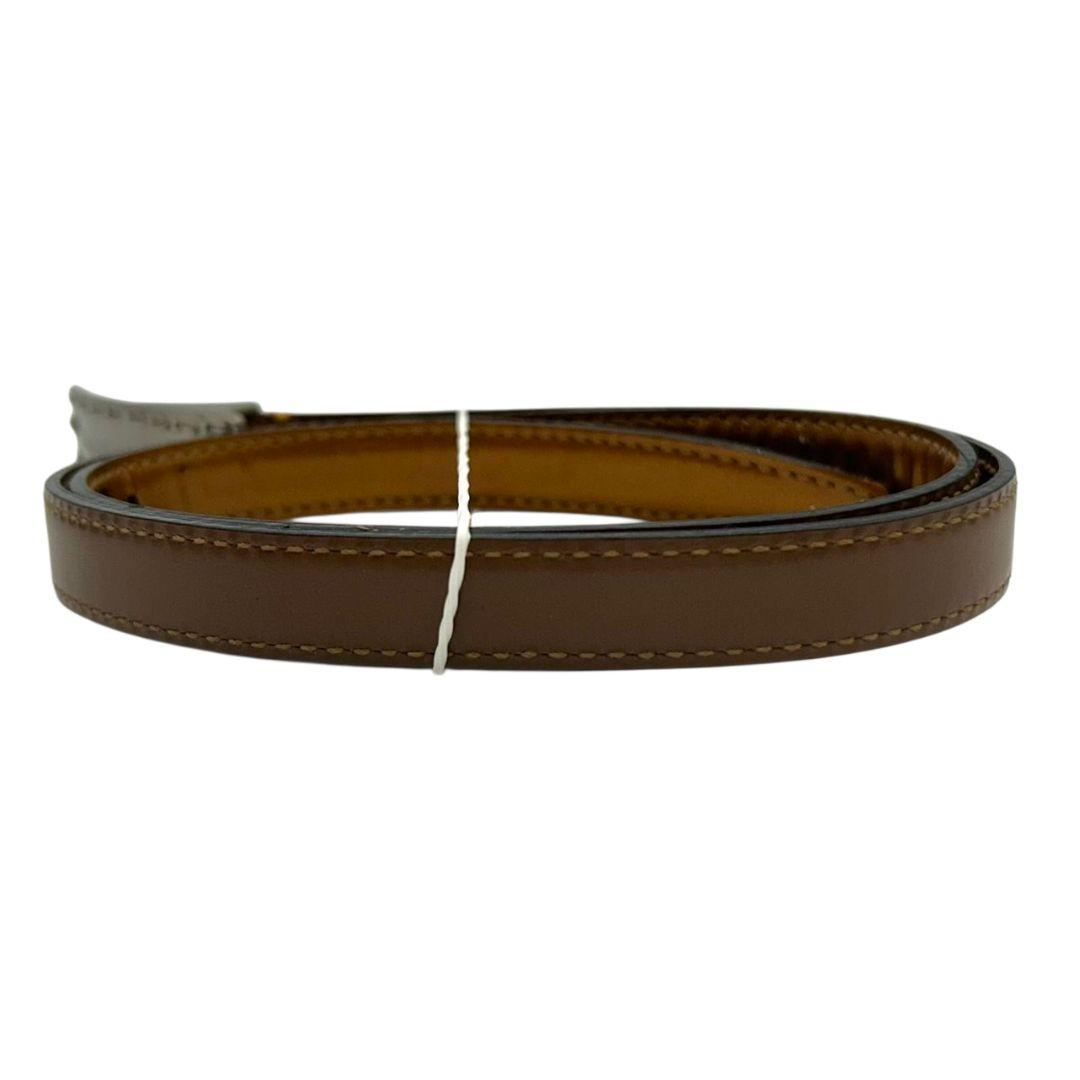 バレンシアガ ベルト 茶 ブラウン プレートバックル ロゴ PX-3 レザー 本革 高級 ブランド メンズ GUCCI風 デザイン BALENCIAGA