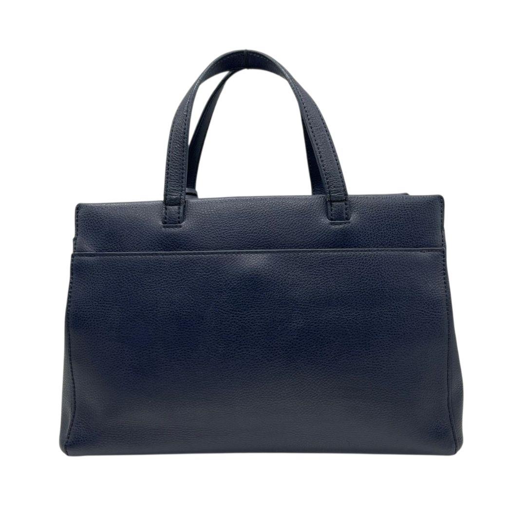 アニエスベー ハンドバッグ ソフィ 紺 A4収納 レザー t3 ネイビー 本革 ポーチ付属 自立可 ロゴチャーム ゴールド金具 トートバッグ agnes b.