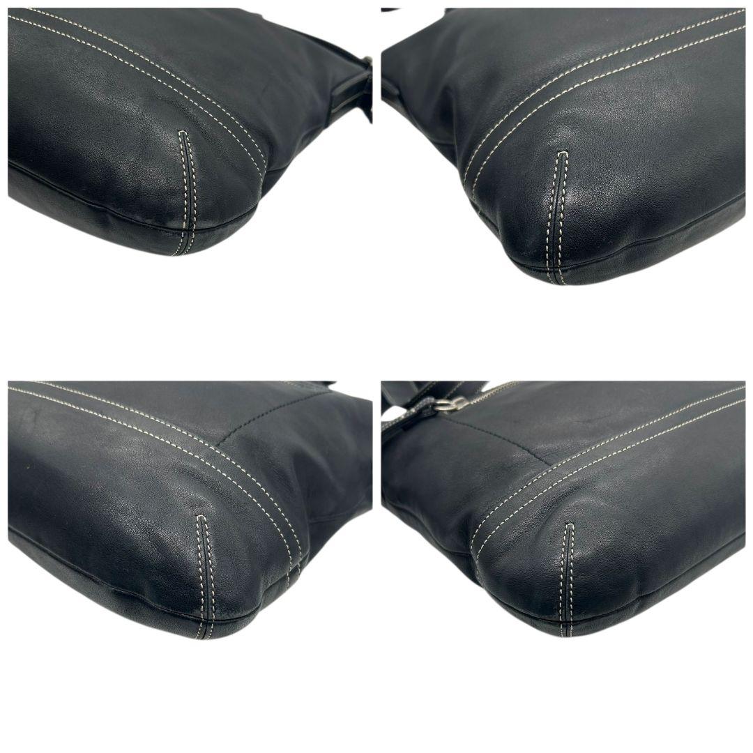 コーチ COACH ショルダーバッグ 黒 ワンショルダー A4収納 レザー トートバッグ ハンドバッグ 斜め掛け可 ブラック シルバー金具 タッセル 本革 C06S-1414 s70 レディース