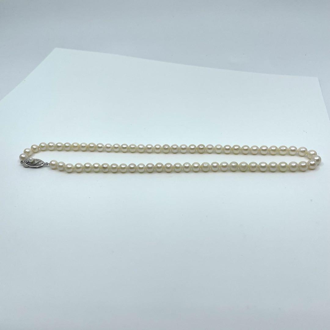 美品 あこや真珠 ネックレス パール 本真珠 冠婚葬祭 フォーマル ビジネス 白 ホワイト アイボリー系 高級 アクセサリー レディース