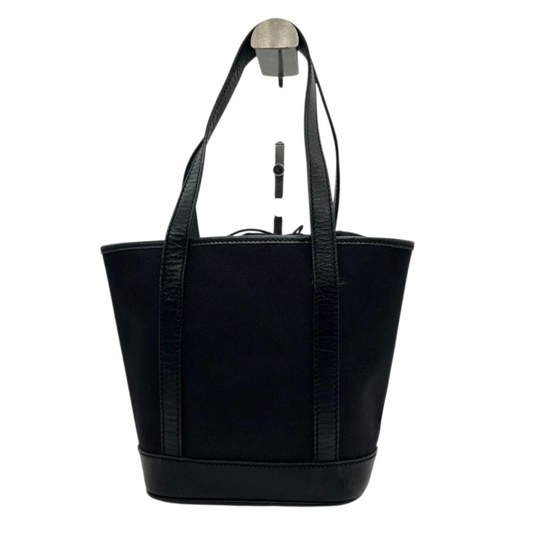 ハンティングワールド HUNTING WORLD トートバッグ ハンドバッグ 黒 ブラック ロゴ ワンショルダー 自立可 肩掛け可 キャンバス レザー ロゴプレート s92 レディース