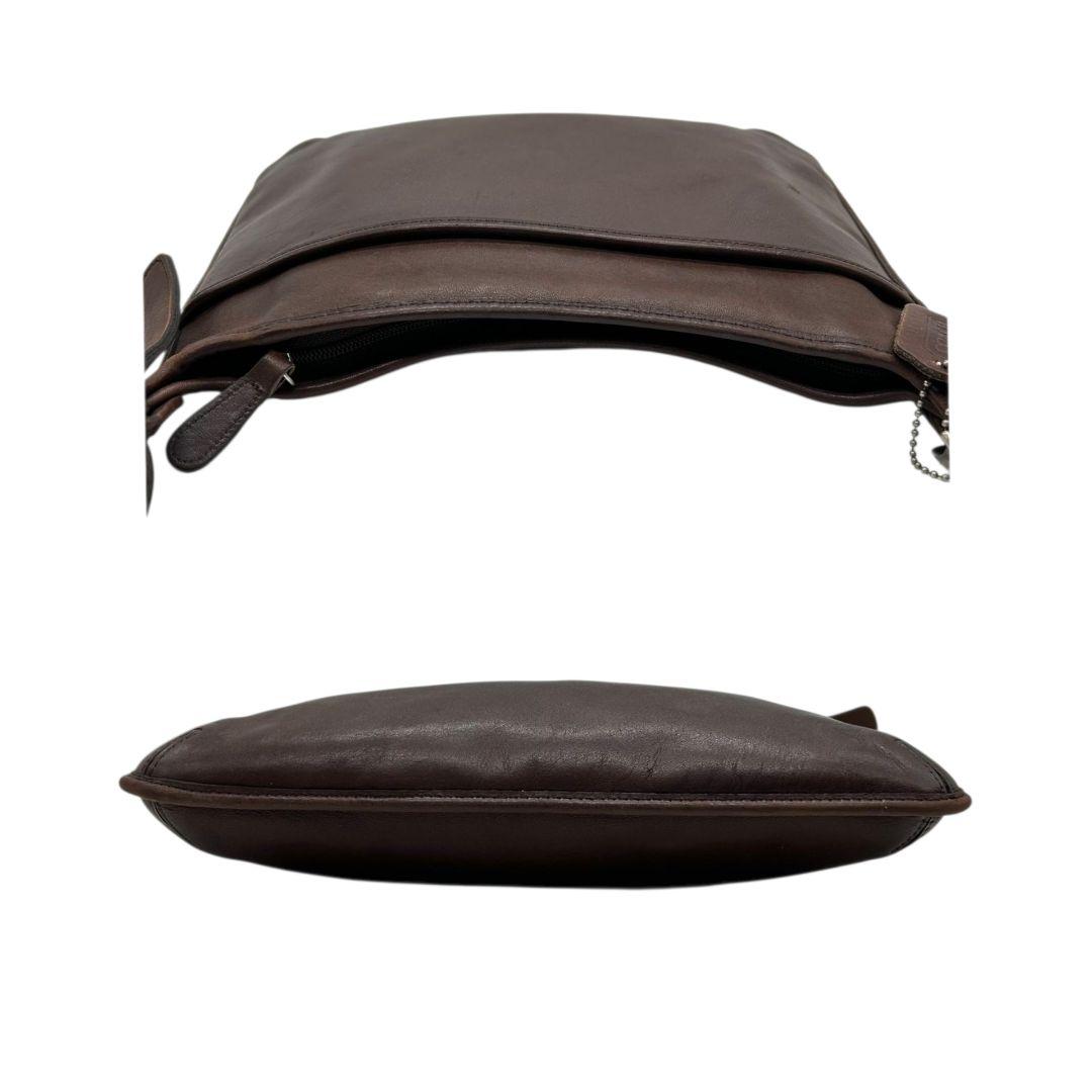 COACH コーチ ショルダーバッグ ブラウン 茶 オールドコーチ エルゴ ワンショル レザー 本革 斜め掛け可 シルバー金具 ロゴタグ トートバッグ ハンドバッグ s72 9146