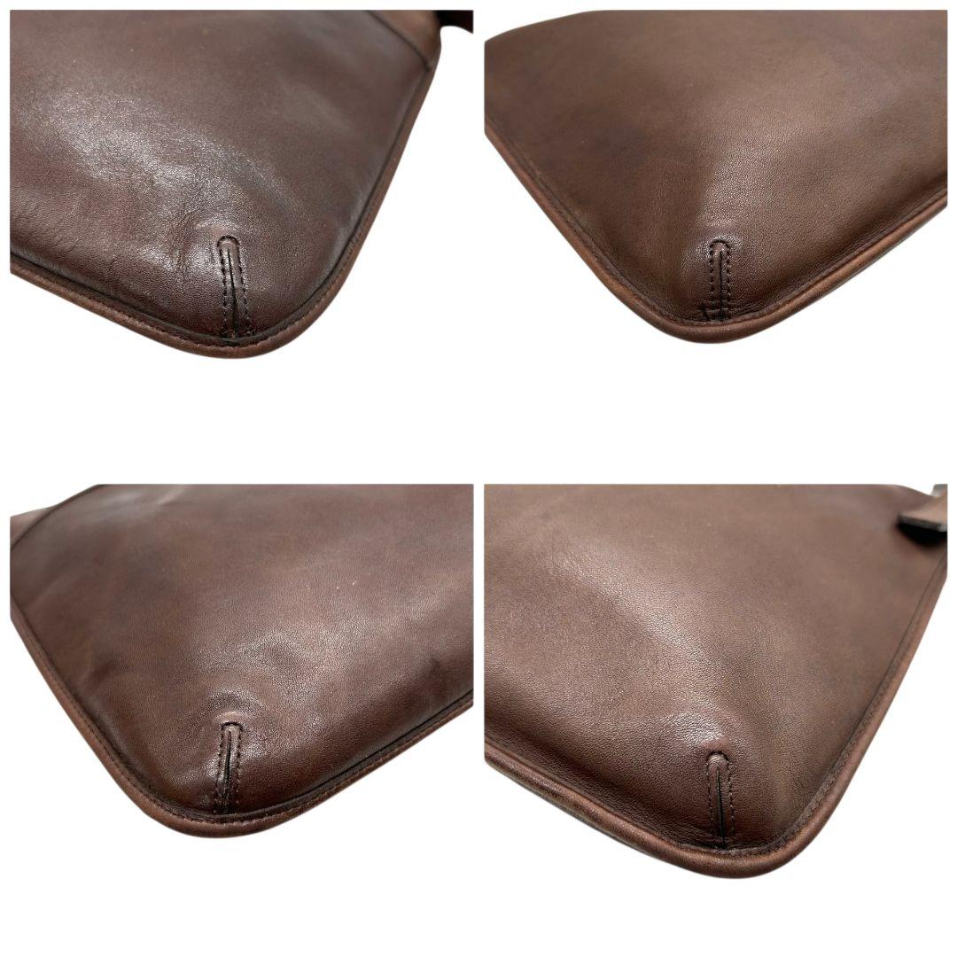 COACH コーチ ショルダーバッグ ブラウン 茶 オールドコーチ エルゴ ワンショル レザー 本革 斜め掛け可 シルバー金具 ロゴタグ トートバッグ ハンドバッグ s72 9146