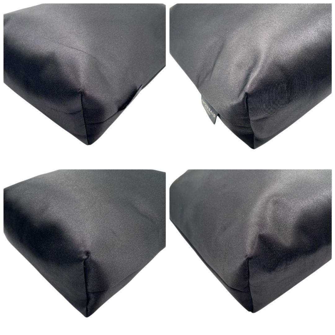 ジバンシー ハンドバッグ 黒 4Gロゴ ファー ラインストーン ナイロン u15 トートバッグ GIVENCHY ブラック エレガント ロゴデザイン コンパクトバッグ