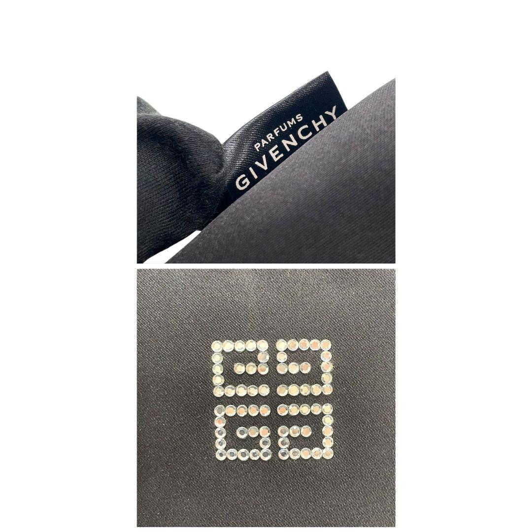 ジバンシー ハンドバッグ 黒 4Gロゴ ファー ラインストーン ナイロン u15 トートバッグ GIVENCHY ブラック エレガント ロゴデザイン コンパクトバッグ