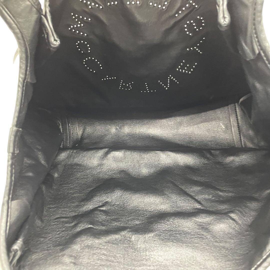 ステラマッカートニー トートバッグ アイボリー パンチングロゴ デカロゴ キャンバス レザー 肩掛け可 ワンショルダー ホワイト 白系 大容量 レディース