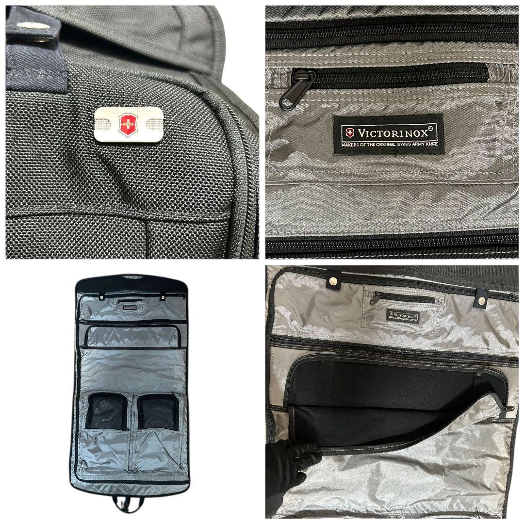 ビクトリノックス VICTORINOX ガーメントバッグ スーツ入れ 2WAY ショルダーバッグ ビジネスバッグ 黒 ブラック ナイロン A4収納可 斜め掛け可 ロゴタグ X